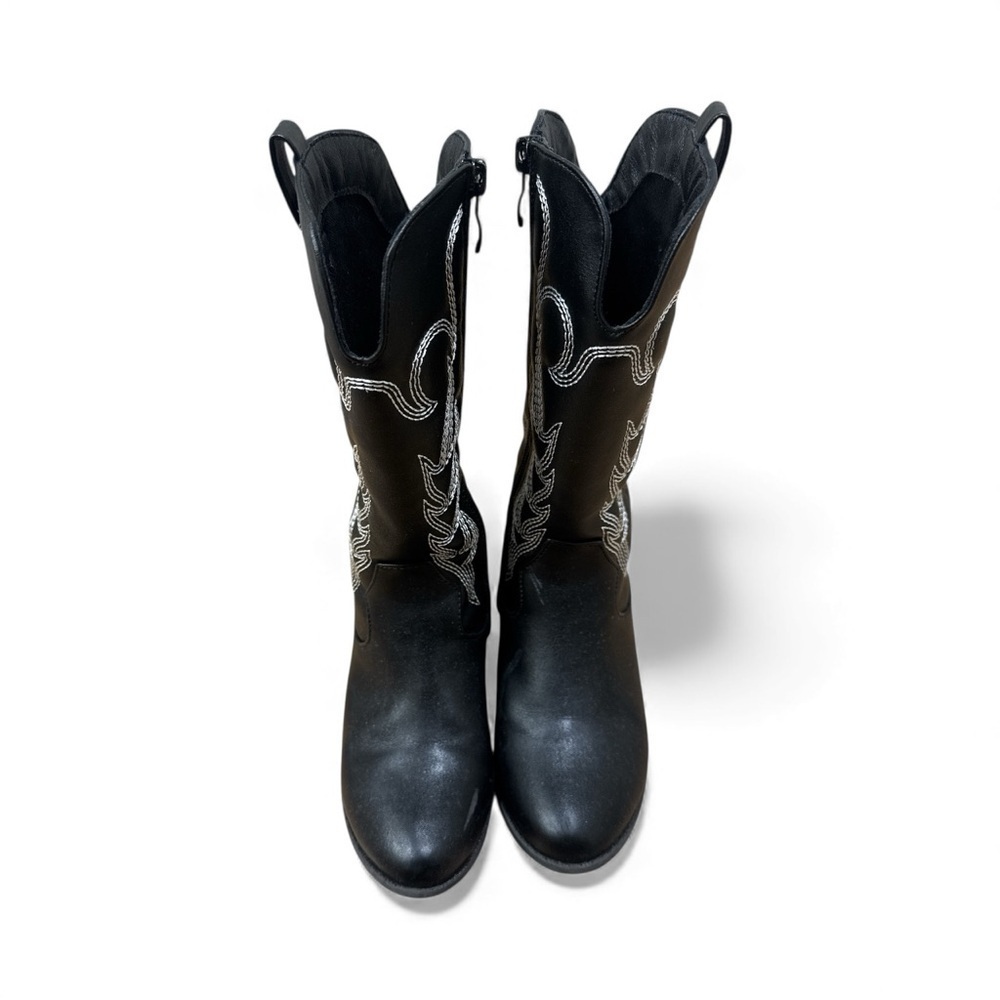 Fashion Nova Black and White Kids Cowboy Boots - Picture 9 of 9